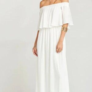 (NWT) Show Me Your MuMu | White Hacienda Maxi Dress